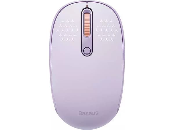 Trådlös mus Baseus F01B Tri-mode 2.4G BT 5.0 1600 DPI (lila)
