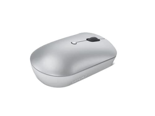 Lenovo - hiiri - kompakti - oikea- ja vasenkätinen - optinen - 4 painiketta - langaton - 2,4 GHz - langaton USB-C-vastaanotin - pilvenharmaa - ruskea