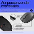 Miniatyrbild 5 av 7: HP 715 - Mus - multi-enhet, laddningsbar - 7 knappar - trådlös, trådbunden - 2,4 GHz, Bluetooth 3.0 - trådlös mottagare (USB) - svart (6E6F0AA#ABB)