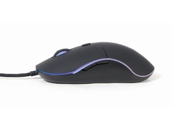 Gembird - Mus - ergonomisk - belyst, stor storlek - optisk - 6 knappar - kabelansluten - USB 2.0 - blåsa