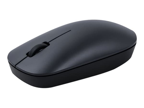 Xiaomi Lite - Mus - ergonomisk - optisk - 3 knappar - trådlös - 2.4 GHz - trådlös USB-mottagare - svart Svart