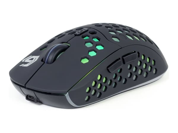 Gembird MUSG-RAGNAR-WRX500 - Mus - ergonomisk - optisk - 6 knapper - trådløs - 2.4 GHz - USB trådløs mottaker - giftbox with transparent window Sort