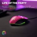 Pikkukuva 4 / 11: Trust Gaming GXT 109P Felox - Hiiri - valaistu peli - 6 painiketta - langallinen - USB - tehokas pinkki (25068)