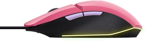 Trust Gaming GXT 109P Felox - Hiiri - valaistu peli - 6 painiketta - langallinen - USB - tehokas pinkki (25068)