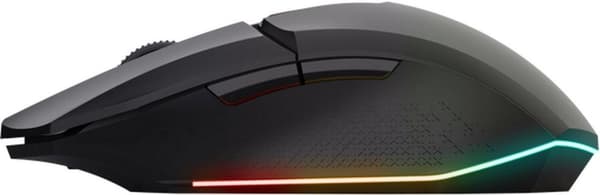 Trust GXT 110 FELOX - mus - belyst - 6 knappar - trådlös - trådlös mottagare (USB) - Booster Black