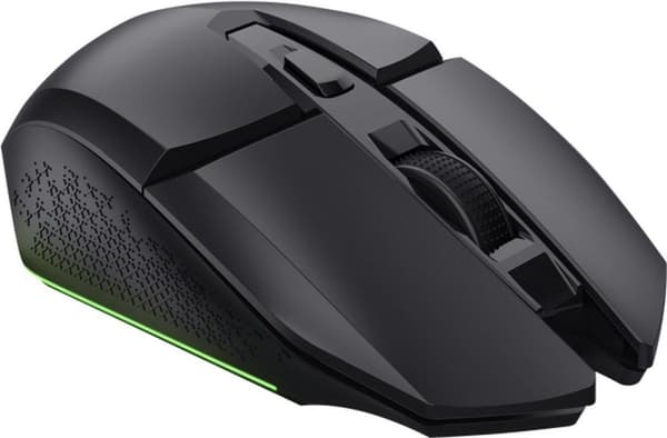 Trust GXT 110 FELOX - mus - belyst - 6 knappar - trådlös - trådlös mottagare (USB) - Booster Black