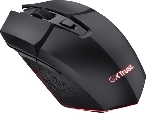 Trust GXT 110 FELOX - mus - belyst - 6 knappar - trådlös - trådlös mottagare (USB) - Booster Black