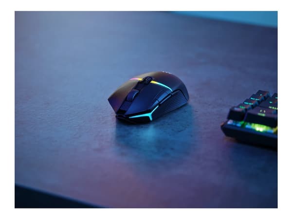 Corsair CH-931B011-EU, Oikeakätinen, Optinen, RF Wireless + Bluetooth, 26000 DPI, Musta