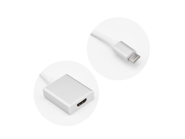 Adapter USB Partner Tele.com USB-C - HDMI Biały (5903396020278)