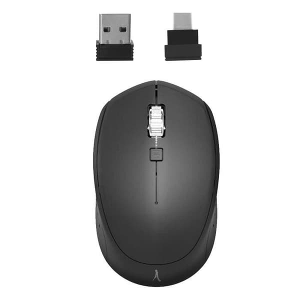 Trådlös mus Tablet Dator Macbook Adaptrar USB-C USB Akashi Svart