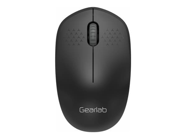eSTUFF G300 - Mus - höger- och vänsterhänta - LED - 3 knappar - trådlös - 2.4 GHz - trådlös USB-mottagare - svart