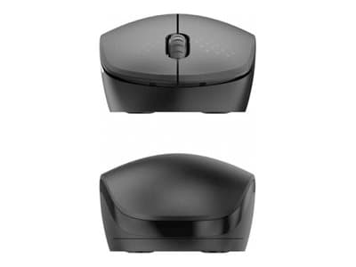 eSTUFF G300 - Mus - höger- och vänsterhänta - LED - 3 knappar - trådlös - 2.4 GHz - trådlös USB-mottagare - svart