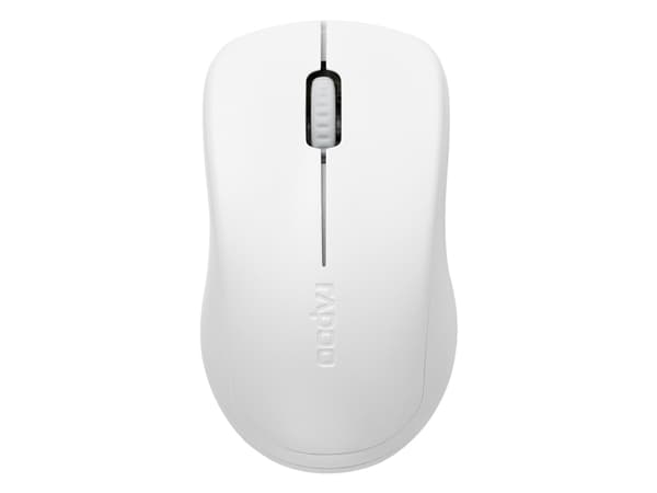 Rapoo 1680 Silent, Ambidextrous, Optisk, RF Trådlös, 1000 DPI, Vit
