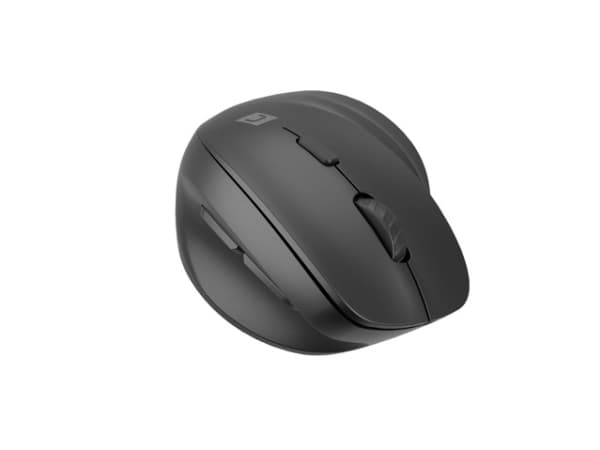 NATEC CRAKE 2, vänster hand, Vertikal design, Optisk, Bluetooth, 2400 DPI, Svart