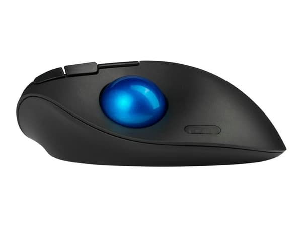 Kensington Pro Fit Ergo TB450 EQ - Styrekule - ergonomisk - optisk - 7 knapper - trådløs - 2.4 GHz, Bluetooth - USB trådløs mottaker