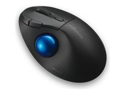 Kensington Pro Fit Ergo TB450 EQ - Styrekule - ergonomisk - optisk - 7 knapper - trådløs - 2.4 GHz, Bluetooth - USB trådløs mottaker