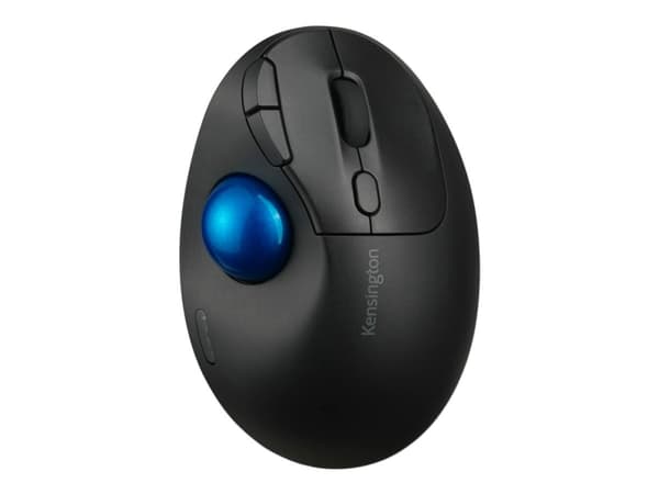 Kensington Pro Fit Ergo TB450 EQ - Styrekule - ergonomisk - optisk - 7 knapper - trådløs - 2.4 GHz, Bluetooth - USB trådløs mottaker