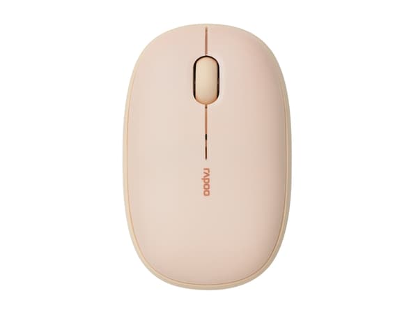 Rapoo M660 Silent, Ambidextrous, Optisk, Trådlös RF + Bluetooth, 1300 DPI, Beige