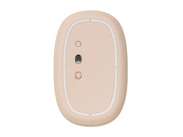 Rapoo M660 Silent, Ambidextrous, Optisk, Trådlös RF + Bluetooth, 1300 DPI, Beige