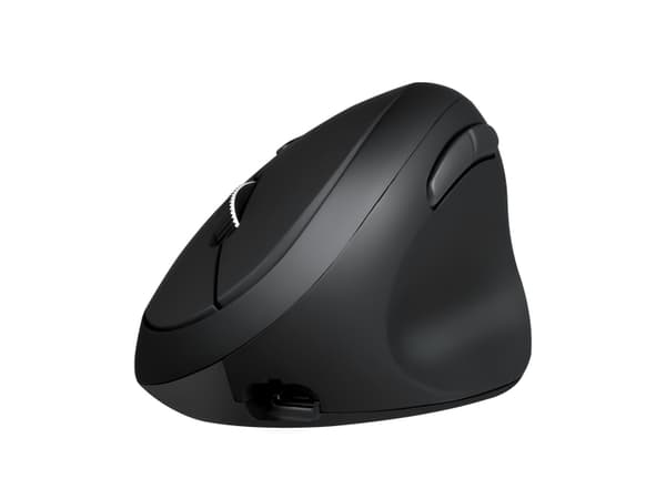 Perixx PERIMICE-819, Høyre hendt, Optisk, RF Wireless + Bluetooth + USB Type-A, 2400 DPI, Sort