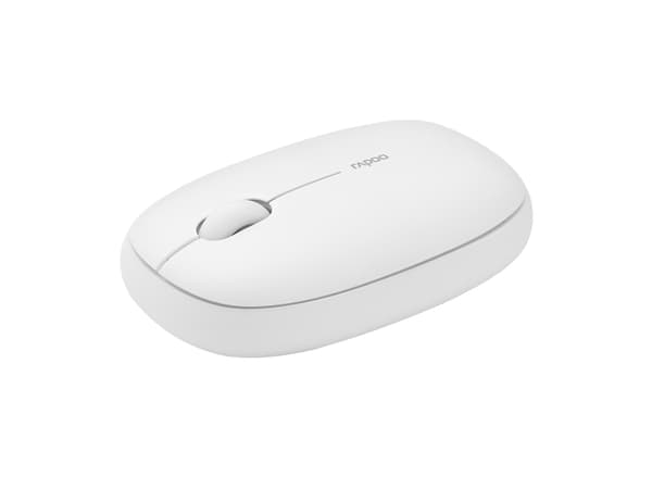 Rapoo M660 Silent - Hvit (superstille multi-modus trådløs optisk mus) Hvit