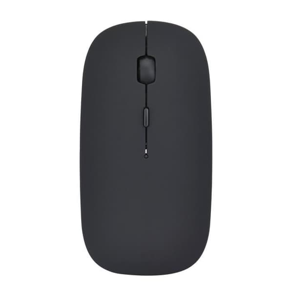 Smal trådlös Silent Mouse Gaming Mouse för Laptop PC-spel SVART