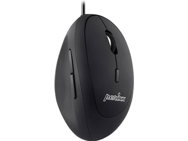 Perixx PERIMICE-519, högerhand, Optisk, USB Type-A, 1600 DPI, Svart