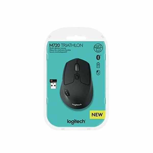 Langaton hiiri Logitech M720 1000 dpi Musta Musta/valkoinen Valkoinen