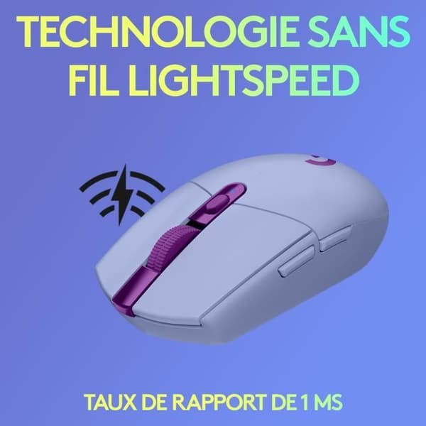 Gamingmus - Trådlös - Logitech G - G305 Lightspeed - 250h batteritid - Lila