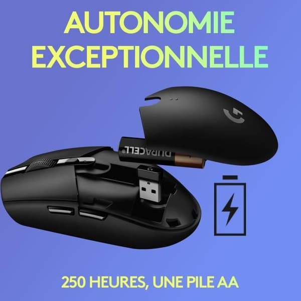 Gamingmus - Trådlös - Logitech G - G305 Lightspeed - 250h batteritid - Lila