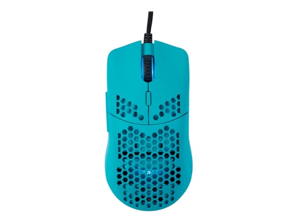 Fourze GM800 - Mus - optisk - 5 knappar - kabelansluten - turkos
