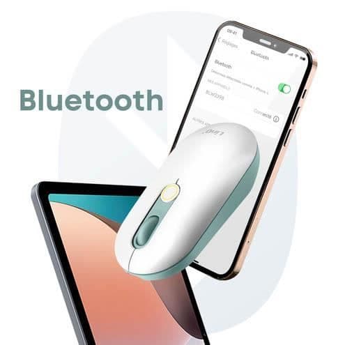 LinQ Bluetooth-mus + USB-dongel, vit