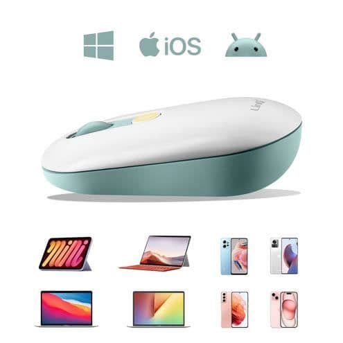 LinQ Bluetooth-mus + USB-dongel, vit