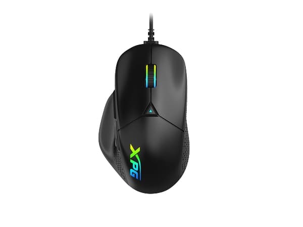 XPG ALPHA, högerhand, Optisk, USB Type-C, 16000 DPI, Svart