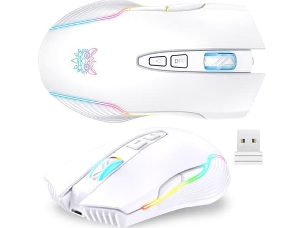 Onikuma Langaton hiiri CW905 RGB Valkoinen