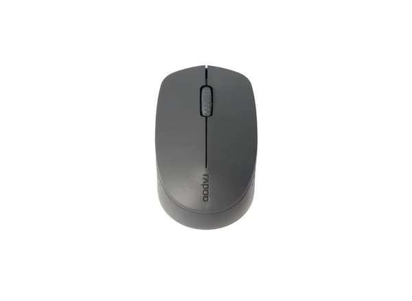 Rapoo M100 - Mus - trådlös - 2,4 GHz, Bluetooth 4.0, Bluetooth 3.0 - Svart