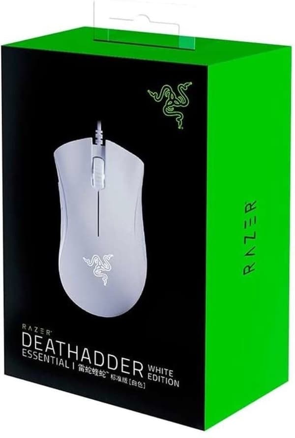 Razer DeathAdder Essential - Pelihiiri - 6400 DPI - Valkoinen