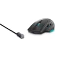 Miniatyrbillede 8 af 8: Dell Alienware AW620M - Mus - Højrehåndet - optisk - 7 knapper - trådløs, kablet - USB, 2,4 GHz - Dark Side of the Moon - detailhandel - Æske (AW620M-