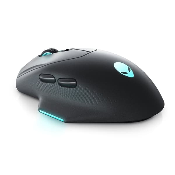 Dell Alienware AW620M - Mus - Højrehåndet - optisk - 7 knapper - trådløs, kablet - USB, 2,4 GHz - Dark Side of the Moon - detailhandel - Æske (AW620M-