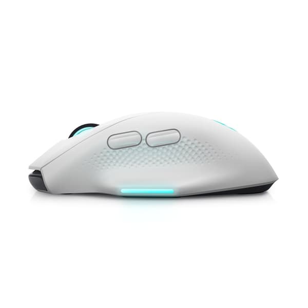 Dell Alienware AW620M - Hiiri - Oikeakätinen - optinen - 7 painiketta - langaton, langallinen - USB, 2,4 GHz - Lunar Light - vähittäismyynti - Laatikk