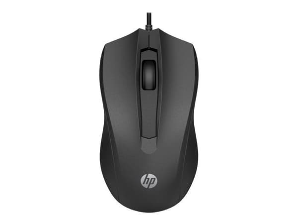 Mus - HP - 100 - Ambidextrisk - Trådbunden - 1600 dpi