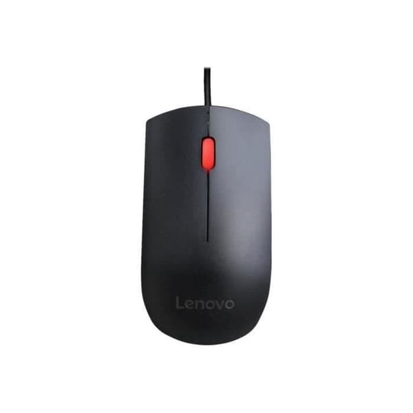 LENOVO Essential trådbunden mus - Ambidextrous - 3 knappar - Optisk teknologi Svart