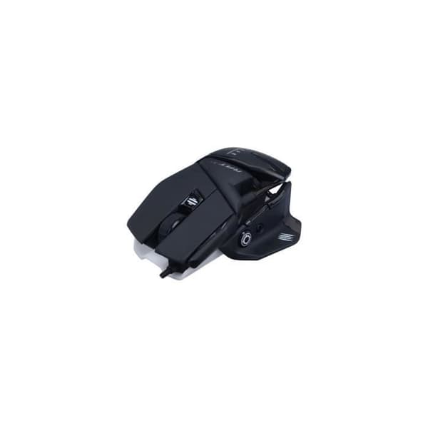 Madcatz RAT 4+ Svart - Anpassningsbar trådad spelmus - 9 knappar - LED - 7200 DPI - Pixart PMW3330