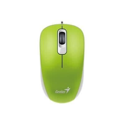 Mus - GENIUS - DX-110 GRÖN - Kabelansluten - Optisk - Scrollhjul
