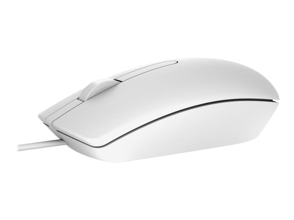 Dell MS116 - Mus - optisk - kabelansluten - USB - vit
