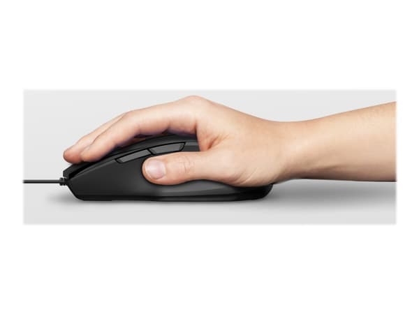 Trust Voca, Oikeakätinen, Optinen, USB A-tyyppi, 2400 DPI, Musta