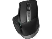 Rapoo MT750S - Mus - laser - 6 knappar - trådlös - 2.4 GHz, Bluetooth 4.0, Bluetooth 3.0 - trådlös USB-mottagare - svart