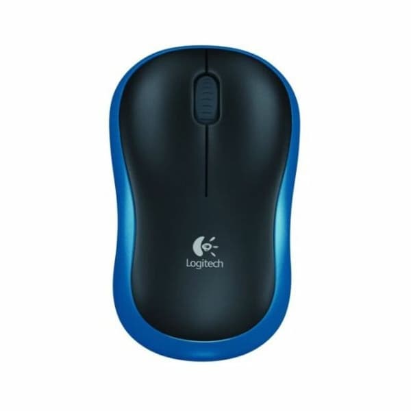 Mus Logitech LGT-M185B Svart Svartvit 1000 dpi Svart, Blå