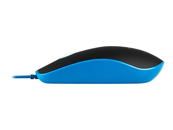 ModeCom MC-M111 - Mus - optisk - 3 knappar - kabelansluten - USB - svart, blå