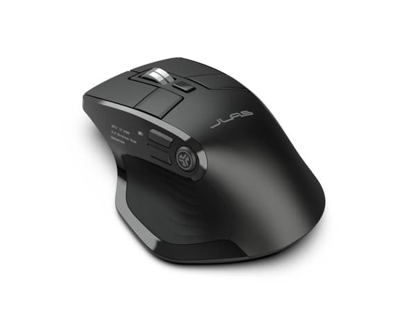 JLab Epic, högerhand, Optisk, Bluetooth + USB Type-A, 2400 DPI, Svart